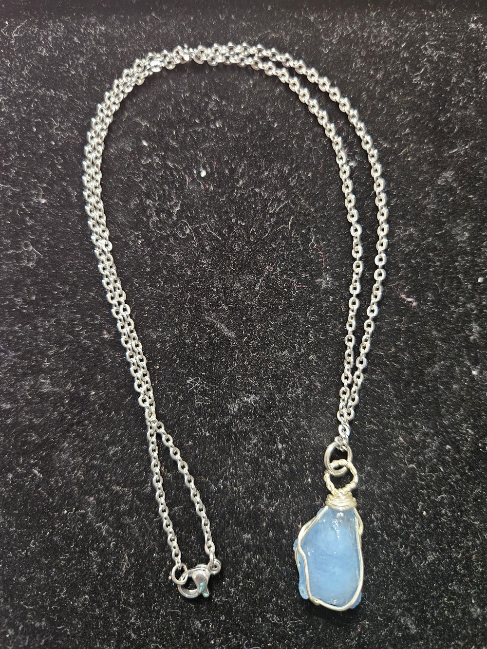 Handmade Aquamarine Pendant Necklace - Women Jewelry